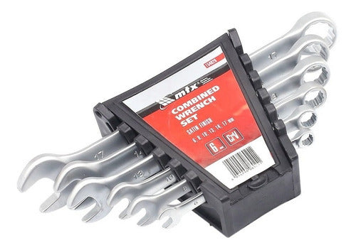 jogo chave combinada 6pcs 6-17mm com suporte mtx 154029
