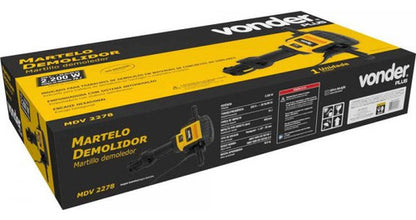 Martelo Demolidor 2.200w 78joules 220v Mdv2278 Vonder Plus