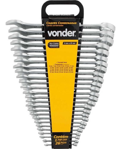 Jogo De Chaves Combinadas Kit 26 Peças 06-32mm Vonder