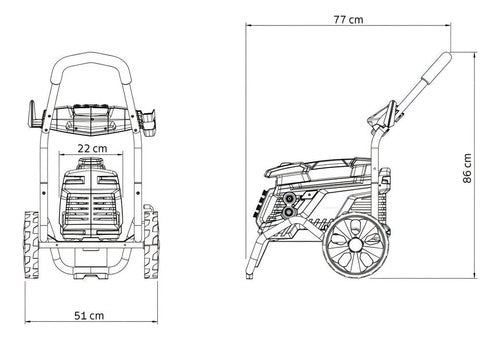 Lavadora Tramontina De Alta Pressão 2500w 2300psi Cor Preto  Preto
