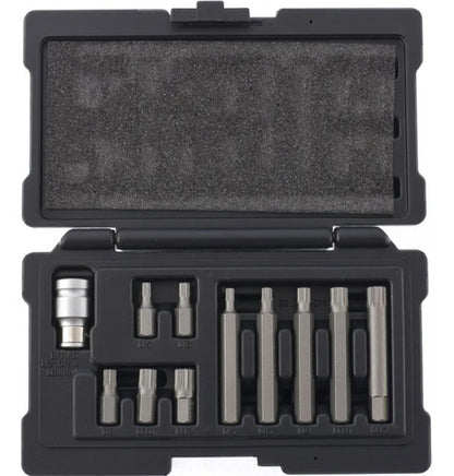 Jogo De Bits Spline Encaixe Sextavado 1/2 Pol C/ 11pçs Stels