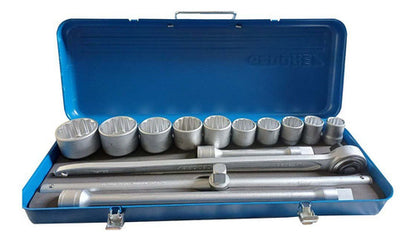 Jogo Soquetes Gedore Blu 3/4 Pol 22 A 50mm 14 Pçs Estriado