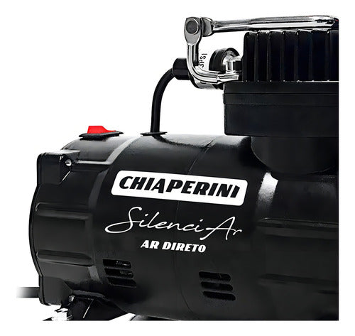 Compressor Ar Direto Silencioso C/filtro 24613 Chiaperini Preto