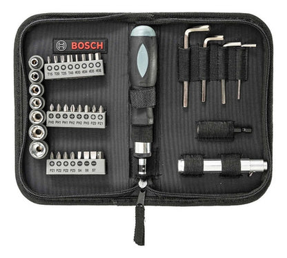 Jogo De Bits E Soquetes Bosch P/ Aparafusar C/ 38 Peças