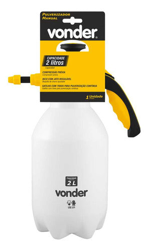 Pulverizador 2 Litros Compressão Prévia Vonder Branco