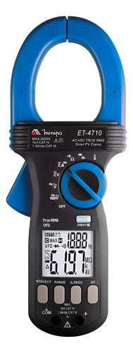 alicate amperimetro digital p/ painel solar - et-4710 minipa