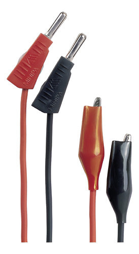 Ponta De Prova Banana Jacaré Minipa Mtl-23 Multímetro