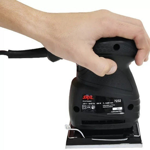 Lixadeira  Profissional  Orbital Skil 7232  Preta 50hz/60hz 200w 220v