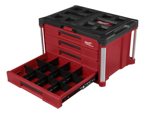 48-22-8444 packout caixa de ferramentas 4 gavetas milwaukee