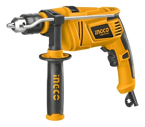 furadeira de impacto reversível mandril 1/2 13mm 850w ingco - amarelo