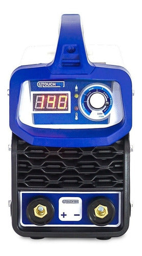 Máquina De Solda Inverter Touch 150 Bv Profissional Boxer - Branco/Azul - 127/220V
