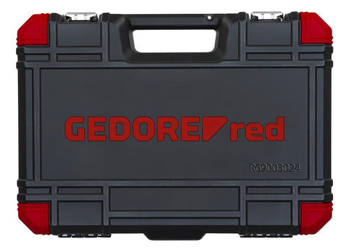 Jogo De Soquetes Sextavado 1/2 24 Peças 4 A 13mm Gedore Red