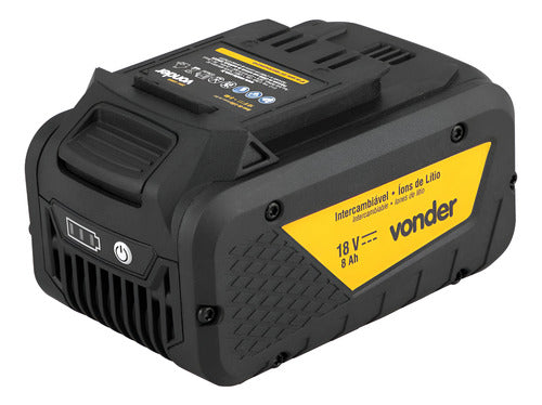 Bateria 18v 8ah Íons De Lítio Intercambiável-ibv 1880 Vonder