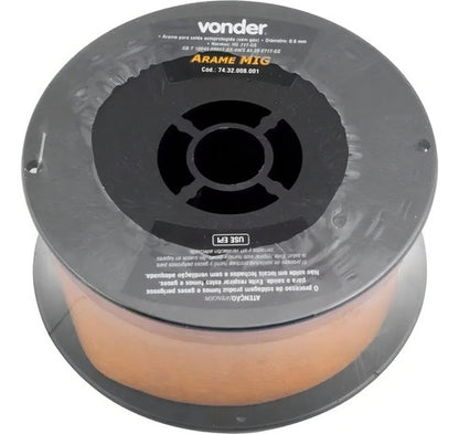 Arame Para Solda Mig De 0,8mm Rolo Com 1kg Sem Gás Vonder Preto