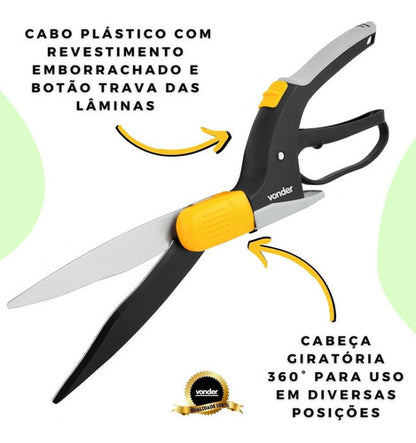 Tesoura De Jardim Grande Giratório Leve E De Fácil Manuseio