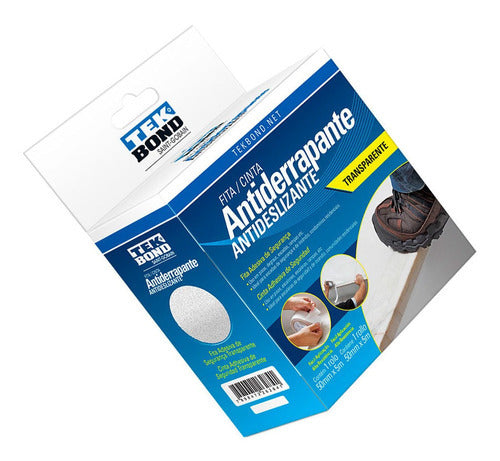 Fita Adesiva Antiderrapante Transparente 50mmx5m Tekbond