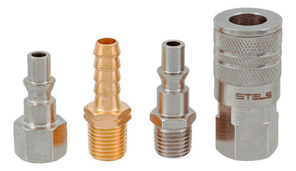 Jogo De Conectores Engate Rapido De 1/4 Kit 4 Peças Npt