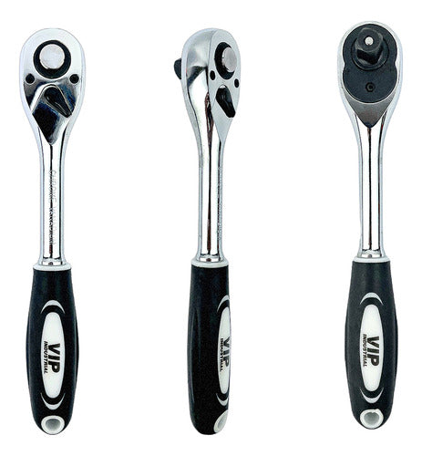 jogo soquete sextavado catraca extensor 1/2 crv 12 peças