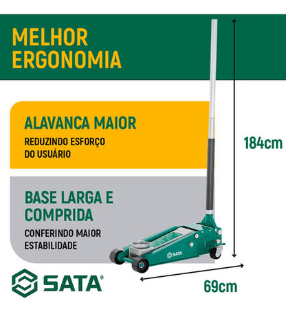 Macaco Hidráulico Tipo Jacaré 2,5 Toneladas St97813sc Sata