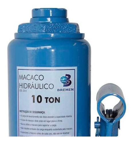 Macaco Hidráulico Elevação Garrafa 10 Toneladas 2214 Bremen