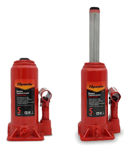 Mini Macaco Hidraulico Sparta Garrafa 5 Toneladas Vermelho