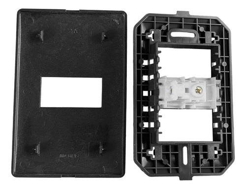 Interruptor Simples 10a 250v Cimento Queimado Fame Onix 10 A 250v Cinza