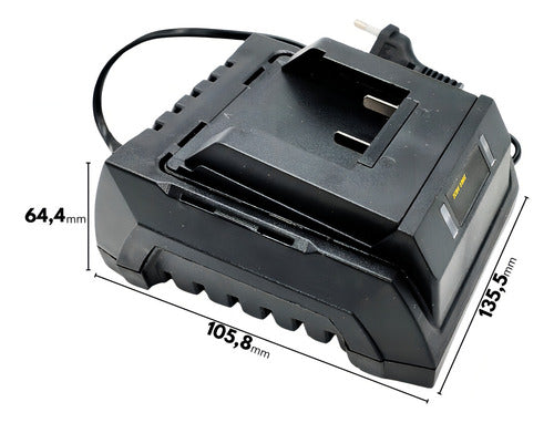 carregador bateria 18v intercambiável convencional vonder
