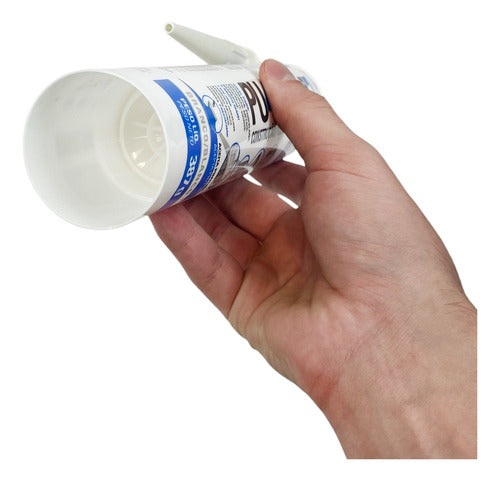 Cola Silicone Adesivo Pu40fix Branco Cartucho 387g Tekbond