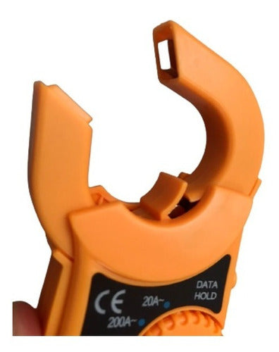 Mini Alicate Amperímetro Digital Aviso Sonoro Fertak