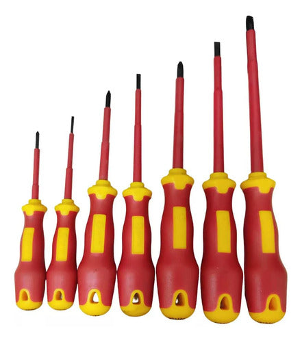 jogo de chaves fenda phillips isolada vde 7pç st09303 sata