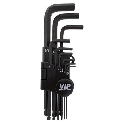 Jogo Chave Allen Abaulada 9 Peças Aço Cromo Vanadio