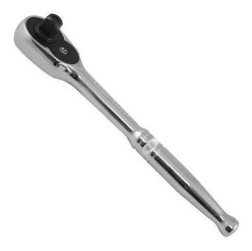 Chave Catraca Reversível Soquete 3/8 Aço Crv 60 Dentes Sata