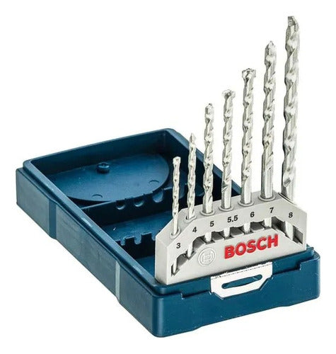 Jogo Kit X-line 7 Brocas Para Pedra Concreto Alvenaria Bosch