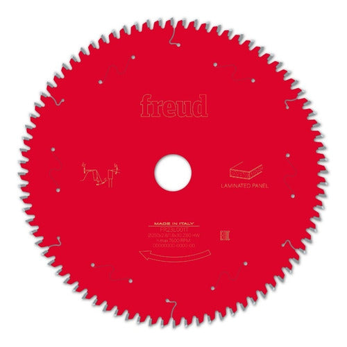 disco de serra circular 250mmx2,8mmx80 dentes f30 freud mdf