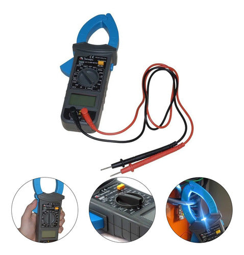 alicate amperímetro digital minipa et-3200b 1000a