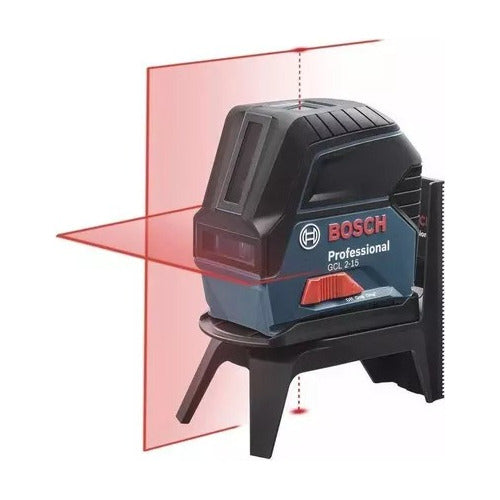 nivel a laser gcll 2-15 laser vermelho + gancho + maleta bosch