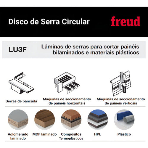 disco de serra circular 10 para alumínio freud fr23a001m