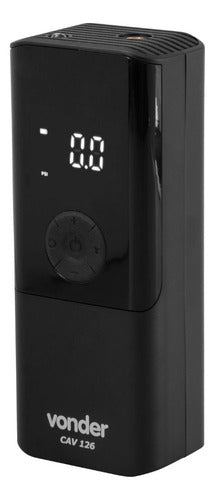 Compressor De Ar Automotivo Portátil Cav126 Vonder 12v Preto Monofásica