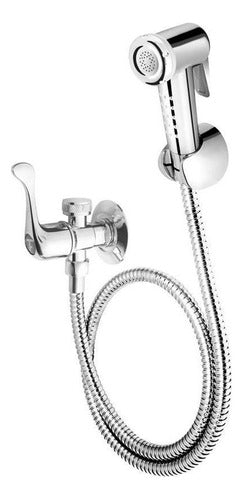 Ducha Higiênica Fame Com Registro E Derivação Cromada