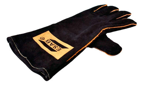 luva de soldagem heavy duty black c.a 41.721 tam 9 esab
