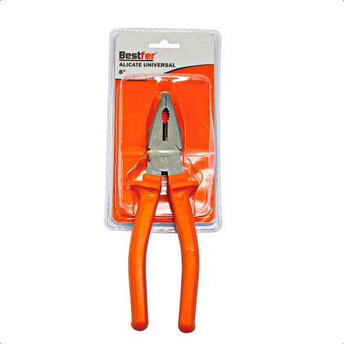 Alicate Universal 8 Pol Cabo Emborrachado Bestfer Bfh0039