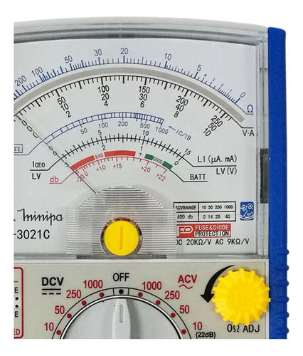 Multimetro Analogico Prof. Minipa Et-3021c Novo Et-3021a