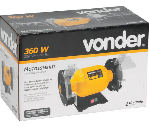 motoesmeril 360w mono 220v vonder