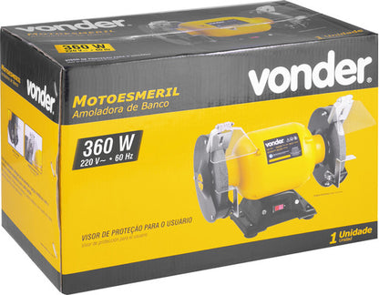Moto Esmeril Vonder 360w 3450 Rpm 220v