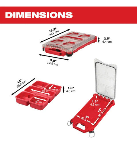 Maleta Caixa Modular Packout 48-22-8436 Milwaukee