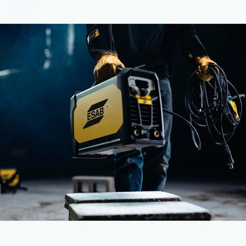 máquina de solda inverter esab lhn 242i preta e amarela 50hz/60hz 220v