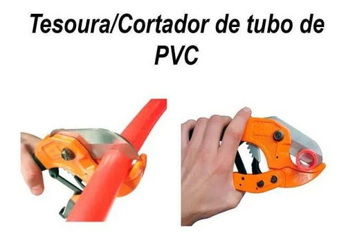 cortador de tubo cano de pvc até 42mm com trava bestfer