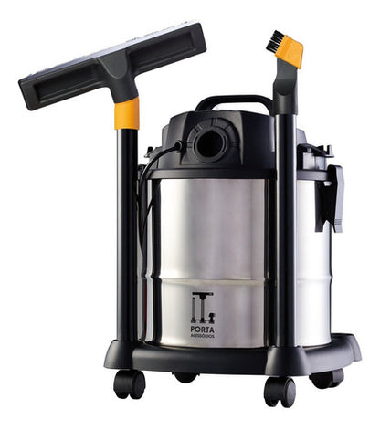 Aspirador Pó E Água Wap Gtw Inox 20 Soprador 1600w 20 Litros - Prata/Preto - 220V