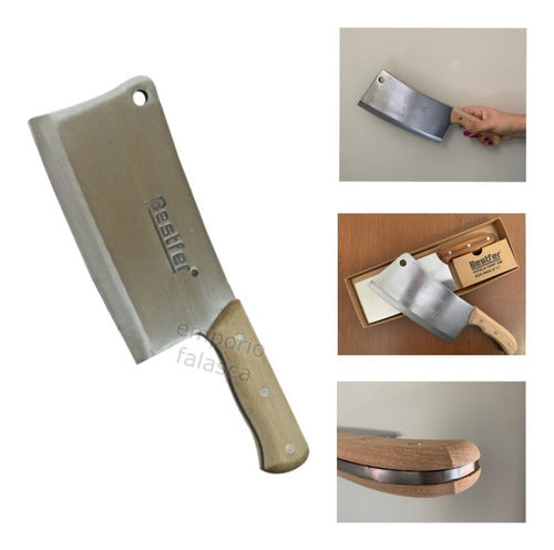 Cutelo Tipo Artesanal Aço Manganês 8,5 Pol Full Tang Bestfer Única