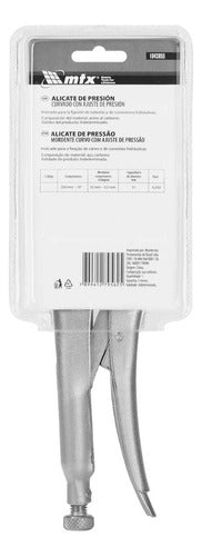 Alicate De Pressão 10 Pol 250 Mm Mordente Curvo Mtx